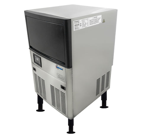 Omcan 47773 - 20″ Ice Maker Machine with 33 lb. Ice Bin – Ice Yield 80 lb. per Day