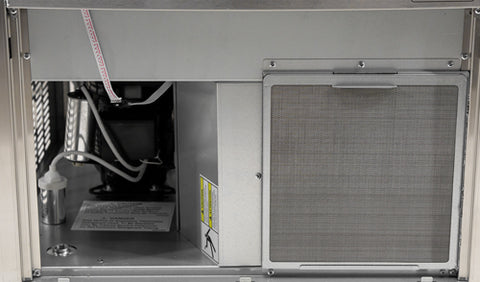 Omcan 47774 - 26″ Ice Maker Machine with 80 lb. Ice Bin – Ice Yield 280 lb. per Day