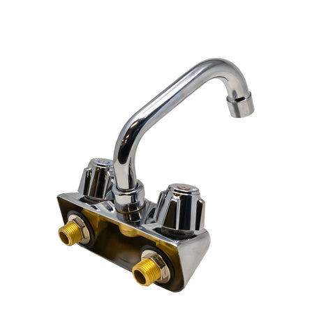 Omcan 47820 - Bar Sink Faucet with 6″ Swing Spout and 4″ Centers