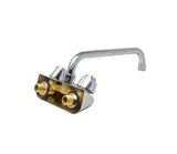 Omcan 47821 - Wall Mount Bar Sink Faucet with 10″ Swing Spout and 4″ Centers
