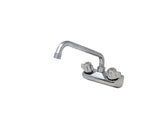Omcan 47821 - Wall Mount Bar Sink Faucet with 10″ Swing Spout and 4″ Centers