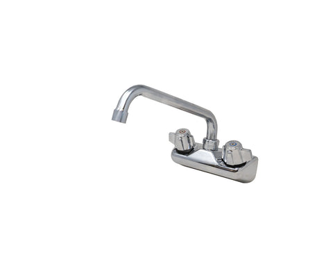 Omcan 47821 - Wall Mount Bar Sink Faucet with 10″ Swing Spout and 4″ Centers