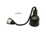 Omcan 47874 - Heat Lamp – Ceiling Mount – 30″-80″ Retractable Cord with Black Dome Shade