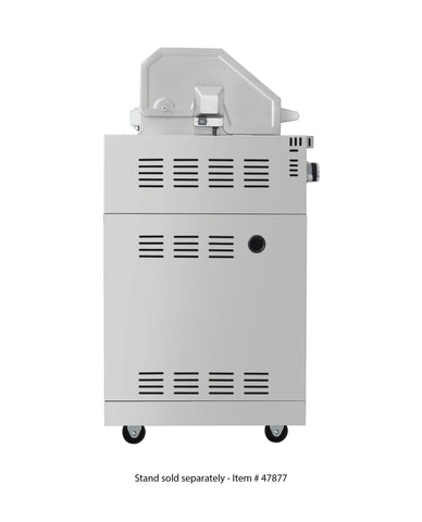 Omcan 47876 - 30″ BBQ Grill Propane Gas 5 Burners 58,000 BTU with Rotisserie Kit, Warming Rack, LED Light