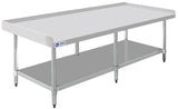 Omcan 47992 - 30″ x 72″ Stainless Steel Equipment Stand with Stainless Steel Undershelf and 6 Legs