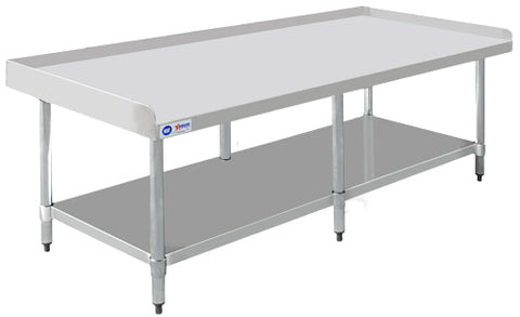 Omcan 47992 - 30″ x 72″ Stainless Steel Equipment Stand with Stainless Steel Undershelf and 6 Legs