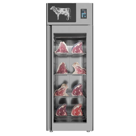 Omcan 48037 - Stagionello® Dry Age 3.0 700 Liter, 150 Kg Dry Aging Cabinet with Humidity Management, Standard – 220-240V, 1Ph, 548W