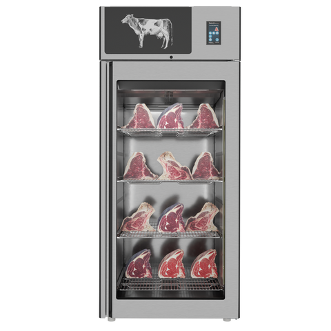 Omcan 48040 - Stagionello® Dry Age 3.0 900 Liter, 225 Kg Dry Aging Cabinet with Humidity Management, Standard – 220-240V, 1Ph, 548W