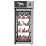 Omcan 48041 - Stagionello® Dry Age 3.0 900 Liter, 225 Kg Dry Aging Cabinet with Humidity Management, 2-Glass View – 220-240V, 1Ph, 548W