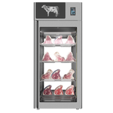 Omcan 48042 - Stagionello® Dry Age 3.0 900 Liter, 225 Kg Dry Aging Cabinet with Humidity Management, 4-Glass View – 220-240V, 1Ph, 548W