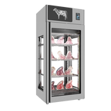 Omcan 48042 - Stagionello® Dry Age 3.0 900 Liter, 225 Kg Dry Aging Cabinet with Humidity Management, 4-Glass View – 220-240V, 1Ph, 548W