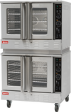 Omcan 48060 - 40″ Convection Oven Double Deck Full Size 120,000 BTU – Natural Gas