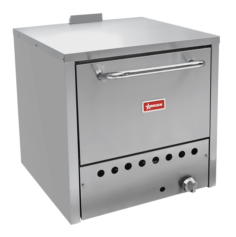 Omcan 48081 - 26.5″ Single Chamber Countertop Pizza Oven – Natural Gas 32,000 BTU