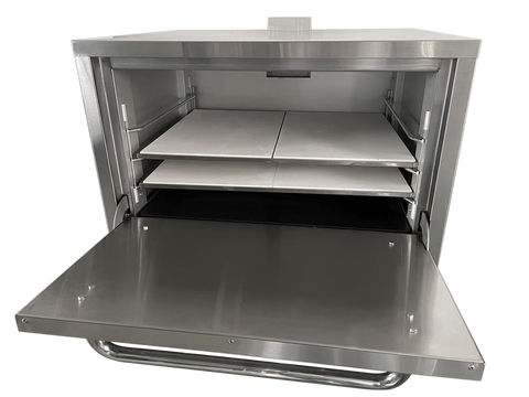 Omcan 48081 - 26.5″ Single Chamber Countertop Pizza Oven – Natural Gas 32,000 BTU
