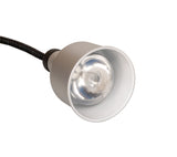 Omcan 48088 - Heat Lamp – Ceiling Mount – 30″-80″ Retractable Cord with Silver Dome Shade