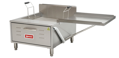 Omcan 48101 - Countertop Donut/ Funnel Cake Deep Fryer 30 lb. Oil Capacity 50,000 BTU – Natural gas