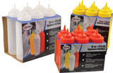 Omcan 48103 - 12 oz Condiment Squeeze Bottle, 6 pcs/Pack, BPA Free – Clear