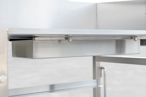 Omcan 48179 - 17.5″ x 24″ x 42″ Stainless Steel French Fry Dump Station