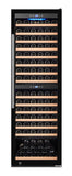 Omcan 48258 - Vinovero 27" Dual Zone Wine Cooler with 180 Bottle Capacity and Black Full Glass Door