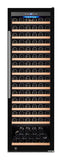 Omcan 48259 - Vinovero 27" Single Zone Wine Cooler with 192 Bottle Capacity and Black Full Glass Door