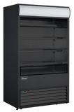 Omcan 48266 - 48″ Four (4) Shelf Grab-and-Go Open Refrigerated Floor Self-Serve Display Case, 24.7 cu.ft. (700 L), Black