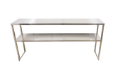 Omcan 48299 - 47″ Stainless Steel Double Deck Overshelf for Prep Table #50046