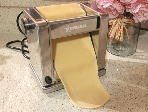 Omcan 48367 - Electric Countertop Pasta Sheeter with 3 Cutters