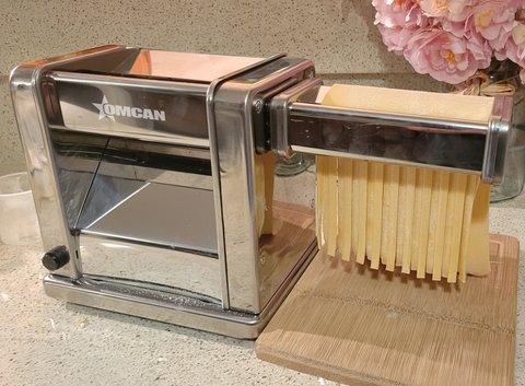 Omcan 48367 - Electric Countertop Pasta Sheeter with 3 Cutters