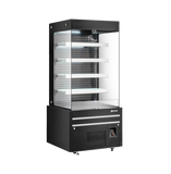 Omcan 48377 - 36” Four (4) Shelf Grab-and-Go Open Front Refrigerated Showcase, 19.77 cu.ft. (560 L), Black