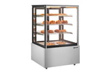Omcan 48390 - 35"  Floor Display Warmer, 3 Shelves, Square-Glass Front, Full-Service, 15.7 cu.ft. (445 L) Capacity – 110V, 800W