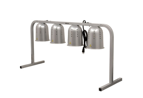 Omcan 48395 - 4-Bulb Commercial Portable Heat Lamp, Silver -  4 x 250W, 110V/60Hz/1Ph