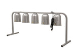 Omcan 48396 - 5-Bulb Commercial Portable Heat Lamp, Silver -  5 x 250W, 110V/60Hz/1Ph
