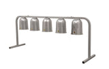 Omcan 48396 - 5-Bulb Commercial Portable Heat Lamp, Silver -  5 x 250W, 110V/60Hz/1Ph