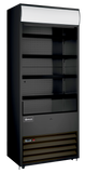 Omcan 48480 - 30″ Four (4) Shelf Grab-and-Go Refrigerated Showcase, 15.5 cu.ft. (440 L), Black