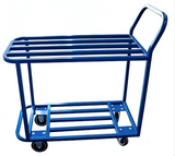 Omcan 48655 - Powder Coated Blue All Welded Stocking Cart