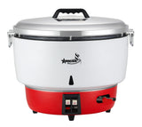 Omcan 48761 - 110 Cup (55 Cups Raw) Natural Gas Rice Cooker/Warmer, 24,400 BTU