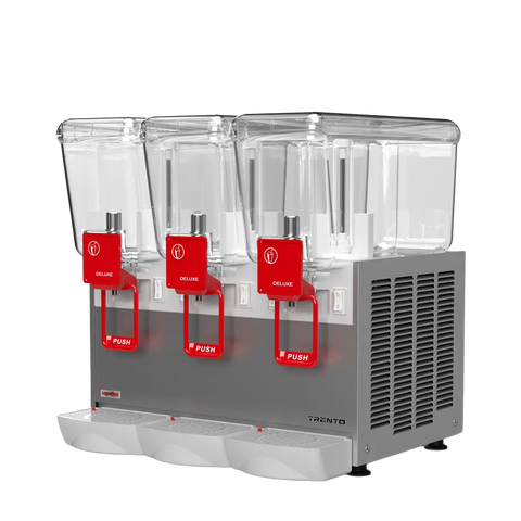 Omcan 49027 - Ugolini Arctic Deluxe Agitator Triple Bowl Juice Dispenser with 3 x 12L Capacity – 115V