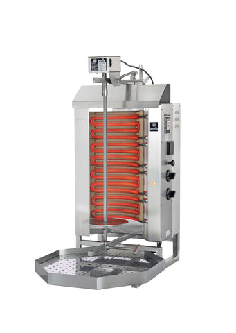 Omcan 49063 - Potis E2 30 Kg Electric Doner Kebab Machine / Vertical Broiler with 2 Burners | Trento – 208V, 1 Phase, 6 kW