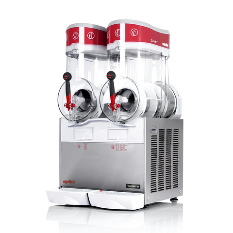 Omcan 49080 - Ugolini GIANT Multi-Functional Double Bowl Granita / Slushy Machine with Magnetic Drive – 2 x 4 Gal. (15L)