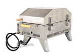 Omcan 49112 - Stainless Steel Propane Pizza Oven with Foldable Legs 12,000 BTU