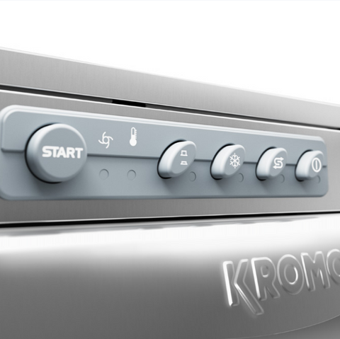 Omcan 49126 - Kromo Dupla-50-USA High-Temperature Undercounter Dishwasher | Trento – 220-240 W, 1 Ph, 7.09 kW