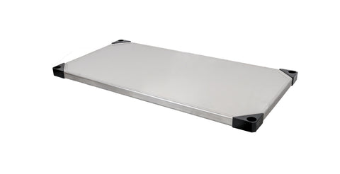 Omcan 49136 - 18″ x 60″ Stainless Steel, Solid Shelf for Chrome Racks