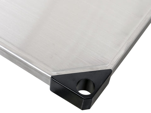 Omcan 49138 - 24″ x 48″ Stainless Steel Solid Shelf for Chrome Racks