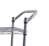 Omcan 49143 - 18″ Push Handle Chrome Plated for Wire Shelving Cart