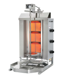 Omcan 49160 - Potis MU GD3 40 kg Natural Gas Vertical Broiler / Shawarma Machine with 3 Burners | Trento – 28,500 BTU