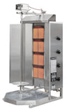 Omcan 49161 - Potis MU GD4 70 kg Natural Gas Doner Kebab Machine / Vertical Broiler with 4 Burners | Trento – 38,000 BTU