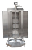 Omcan 49161 - Potis MU GD4 70 kg Natural Gas Doner Kebab Machine / Vertical Broiler with 4 Burners | Trento – 38,000 BTU
