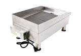Omcan 49885 - 14″ Electric Charbroiler with Grill and Griddle Plate Attachments – 3.6 KW, 240 V