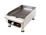 Omcan 49885 - 14″ Electric Charbroiler with Grill and Griddle Plate Attachments – 3.6 KW, 240 V