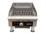 Omcan 49885 - 14″ Electric Charbroiler with Grill and Griddle Plate Attachments – 3.6 KW, 240 V